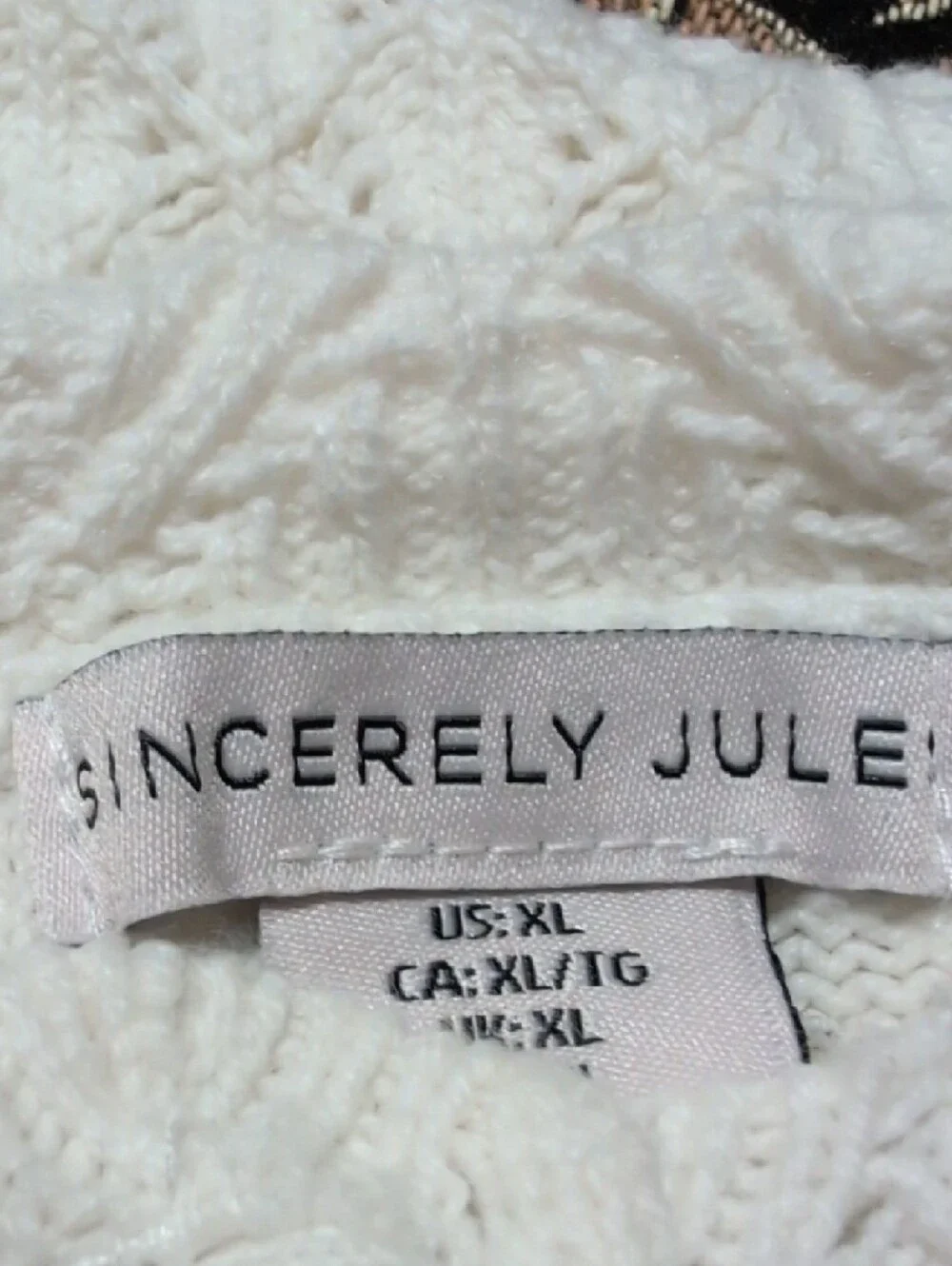 Sincerly Jules Cream Knit Button-Front Cardigan - Picture 9 of 10